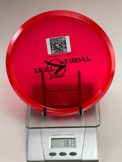 Discraft Test Flight Zone/Ringer GT Concept Approach Disc - Transparent Red