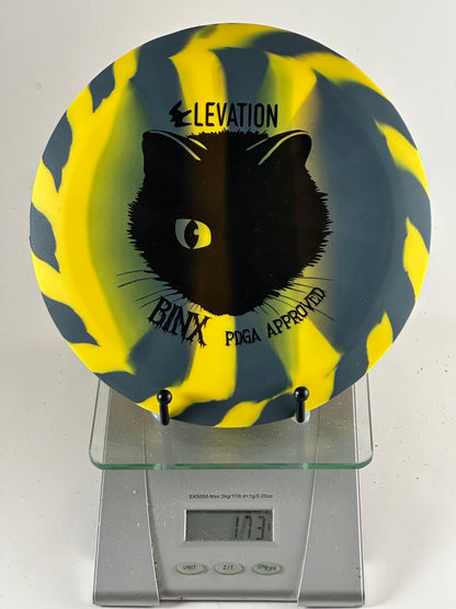Elevation Bink First Run Silicone Rubber Blend – Yellow/Gray Swirl Cat Stamp
