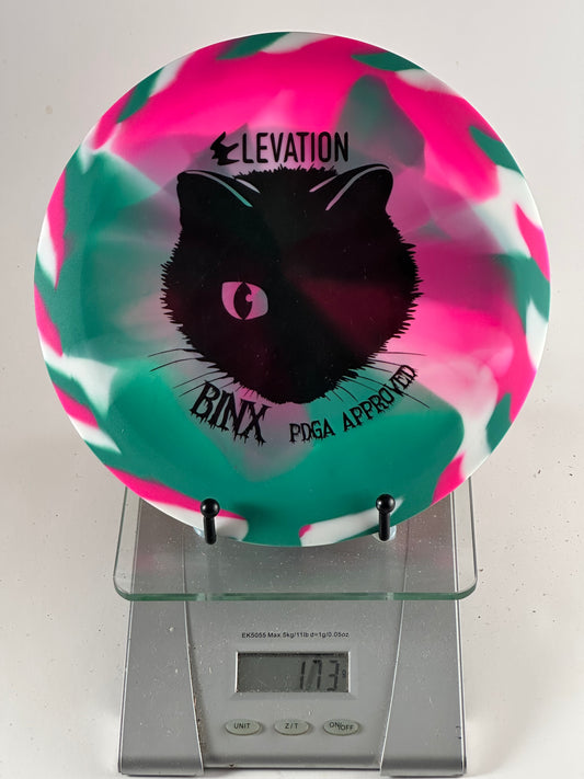 Elevation Bink First Run Silicone Approach Disc - Pink/Green/White Swirl