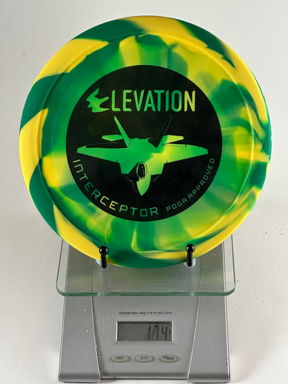 DGA Elevation Interceptor (4th Run) OG Rubber Blend - Green/Yellow Swirl