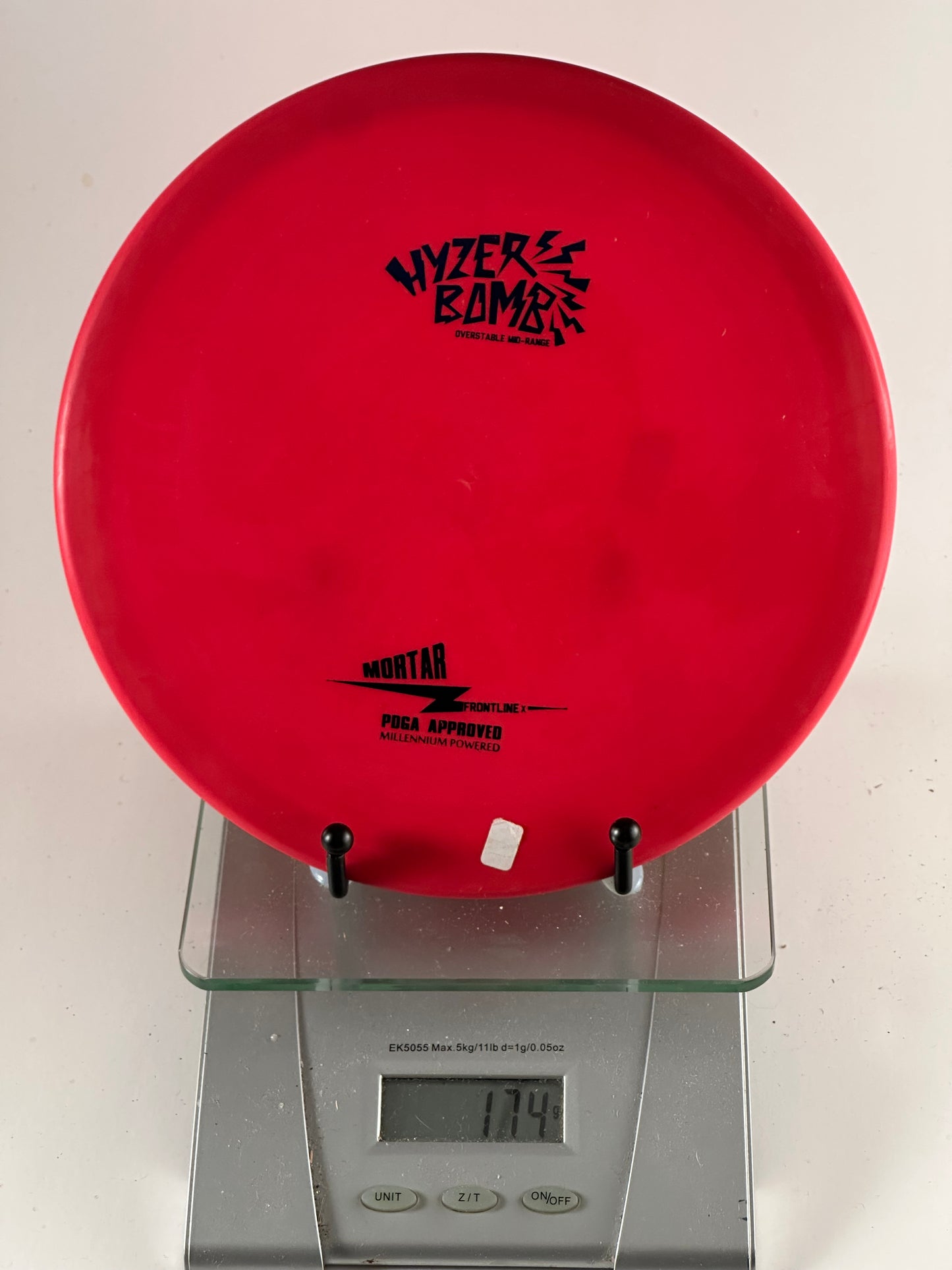 DGA Hyzerbomb Mortar Frontline-X Overstable Midrange - Red