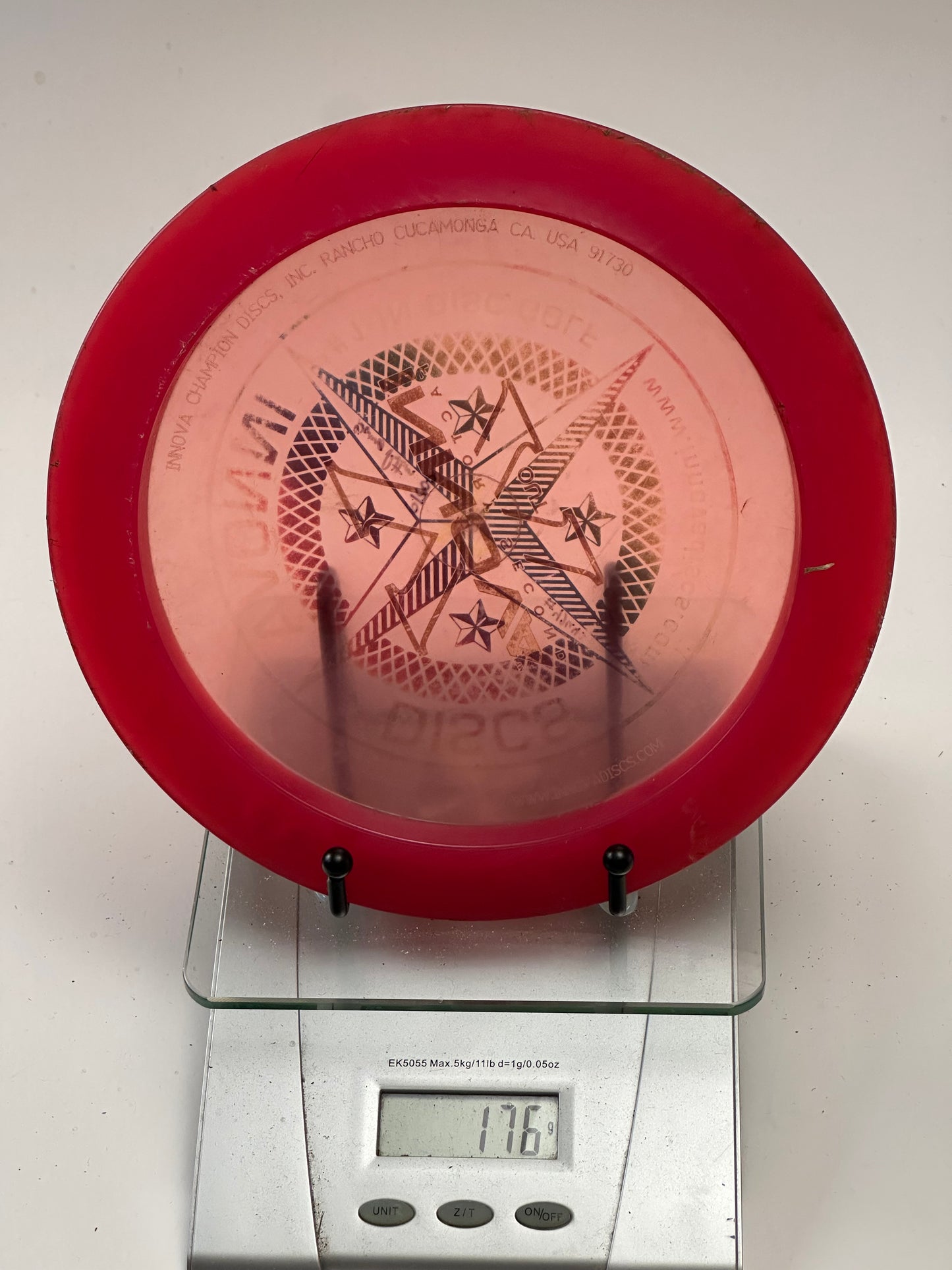 Innova Champion Ape 176g Transparent Red Distance Driver (Compass Stamp)