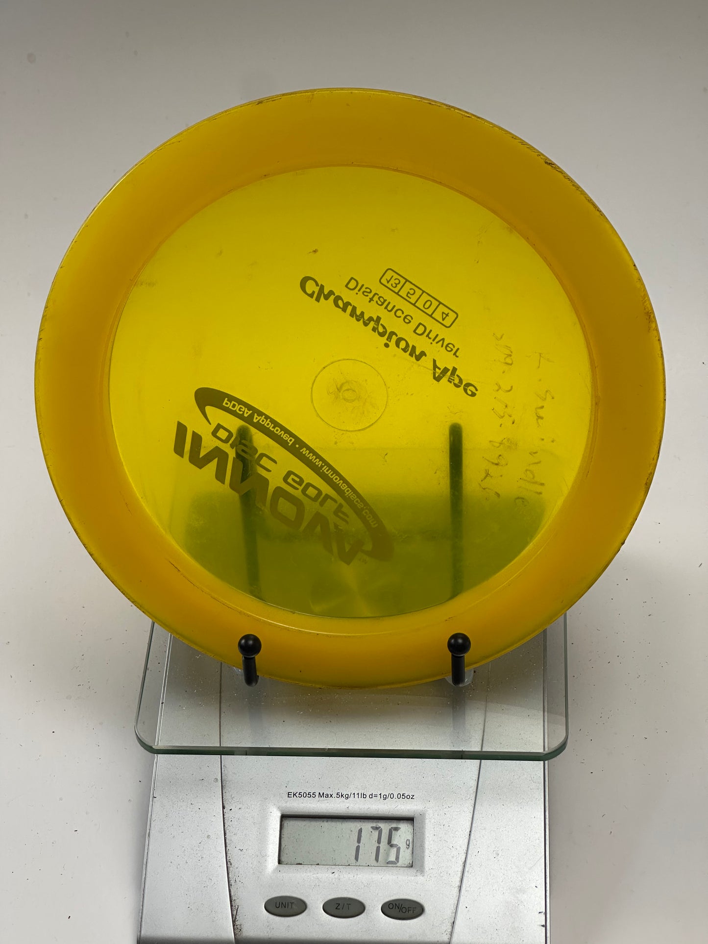 Innova Champion Ape Distance Driver – Transparent Yellow (Used)