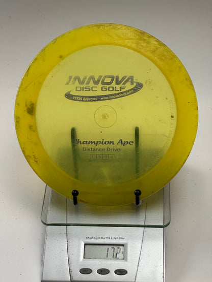 Innova Champion Ape Distance Driver – Transparent Yellow (Used)