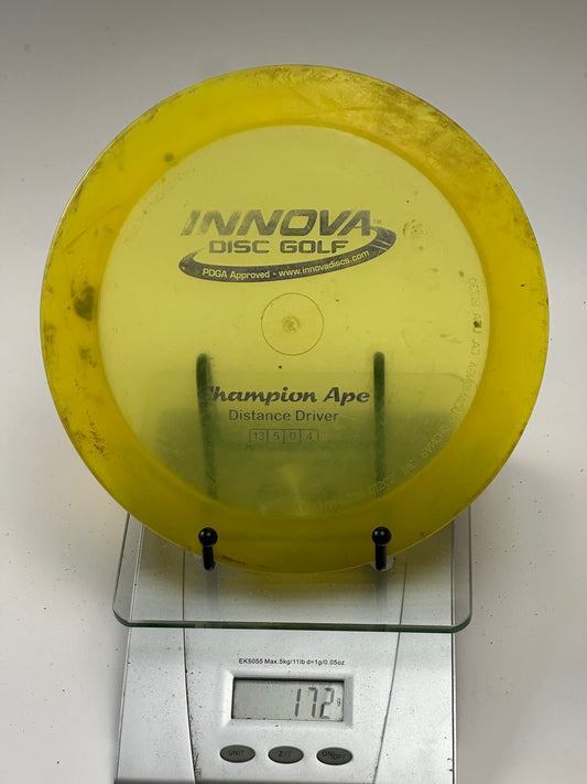 Innova Champion Ape Distance Driver – Transparent Yellow (Used)