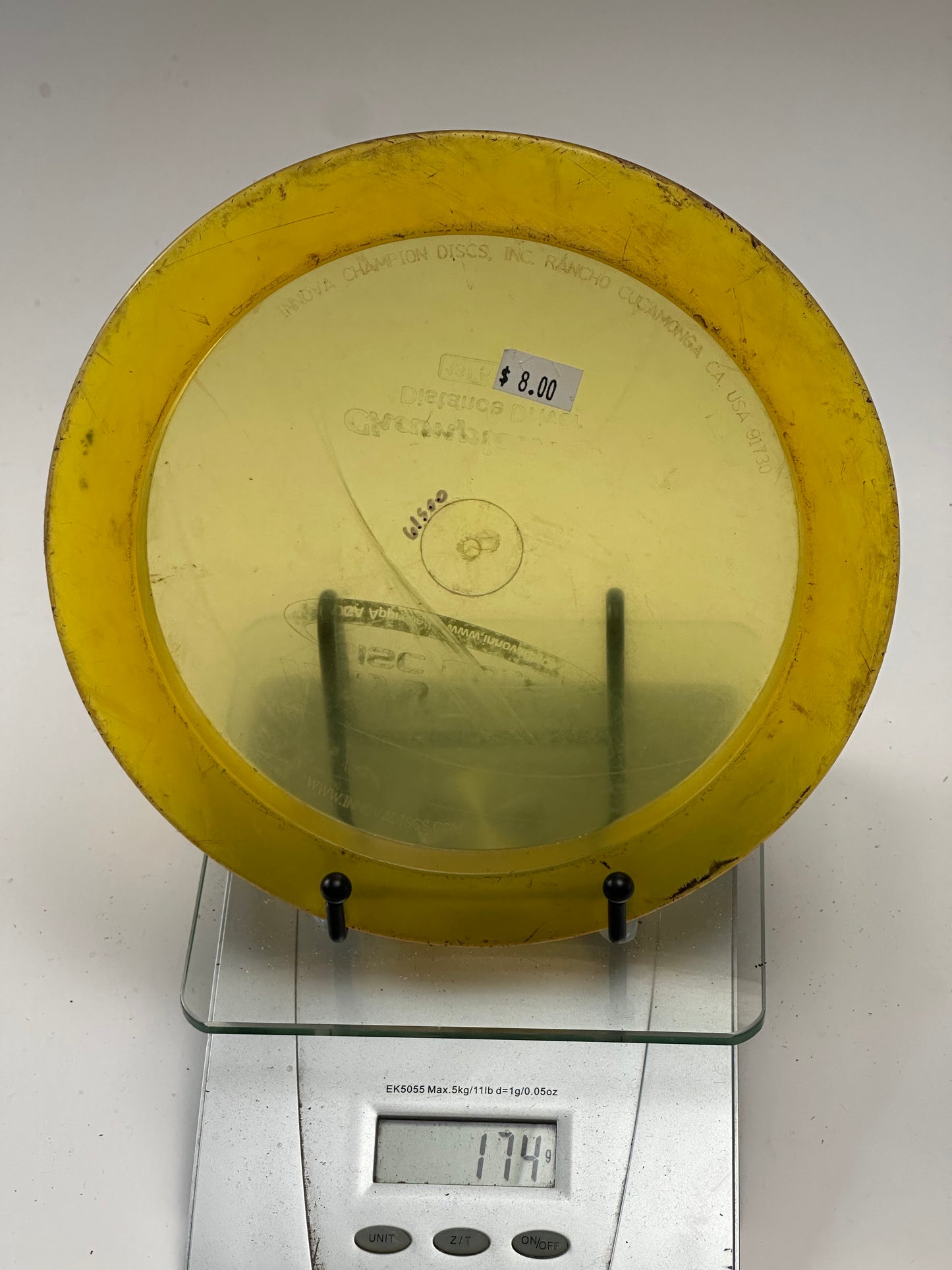 Innova Champion Ape Distance Driver – Transparent Yellow (Used)