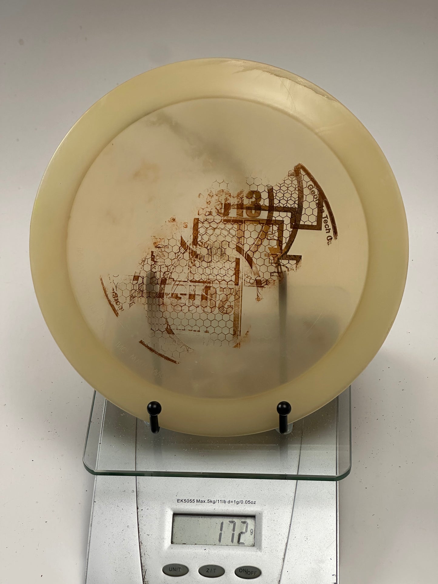 Innova Champion Archon Distance Driver (Clear Amber) – Faded Honeycomb Stamp