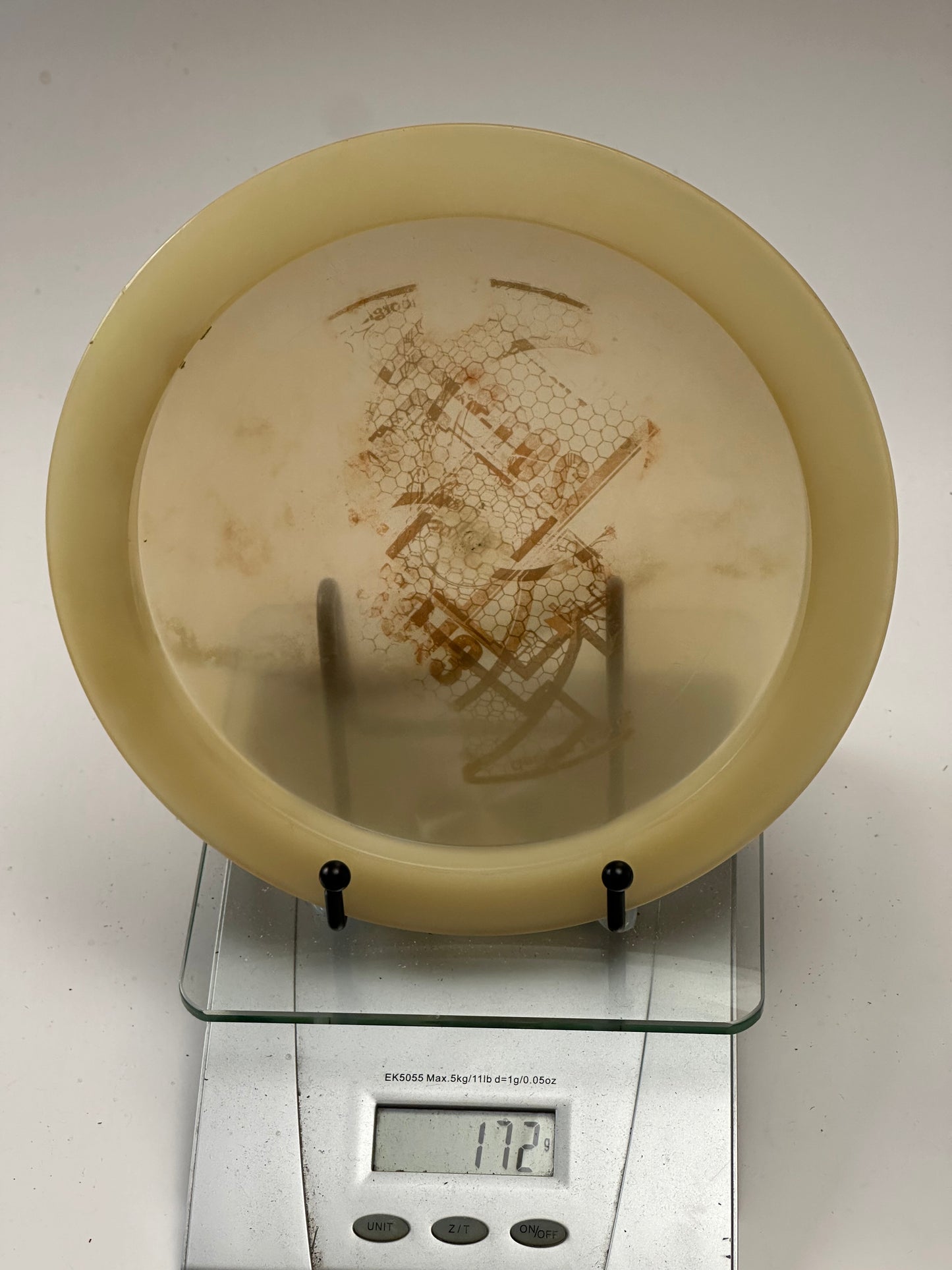 Innova Champion Archon Distance Driver (Clear Amber) – Faded Honeycomb Stamp