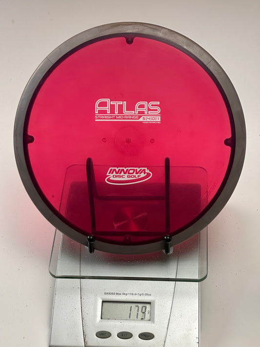 Innova Star Atlas Overmold Midrange – Transparent Red w/ Gray Rim