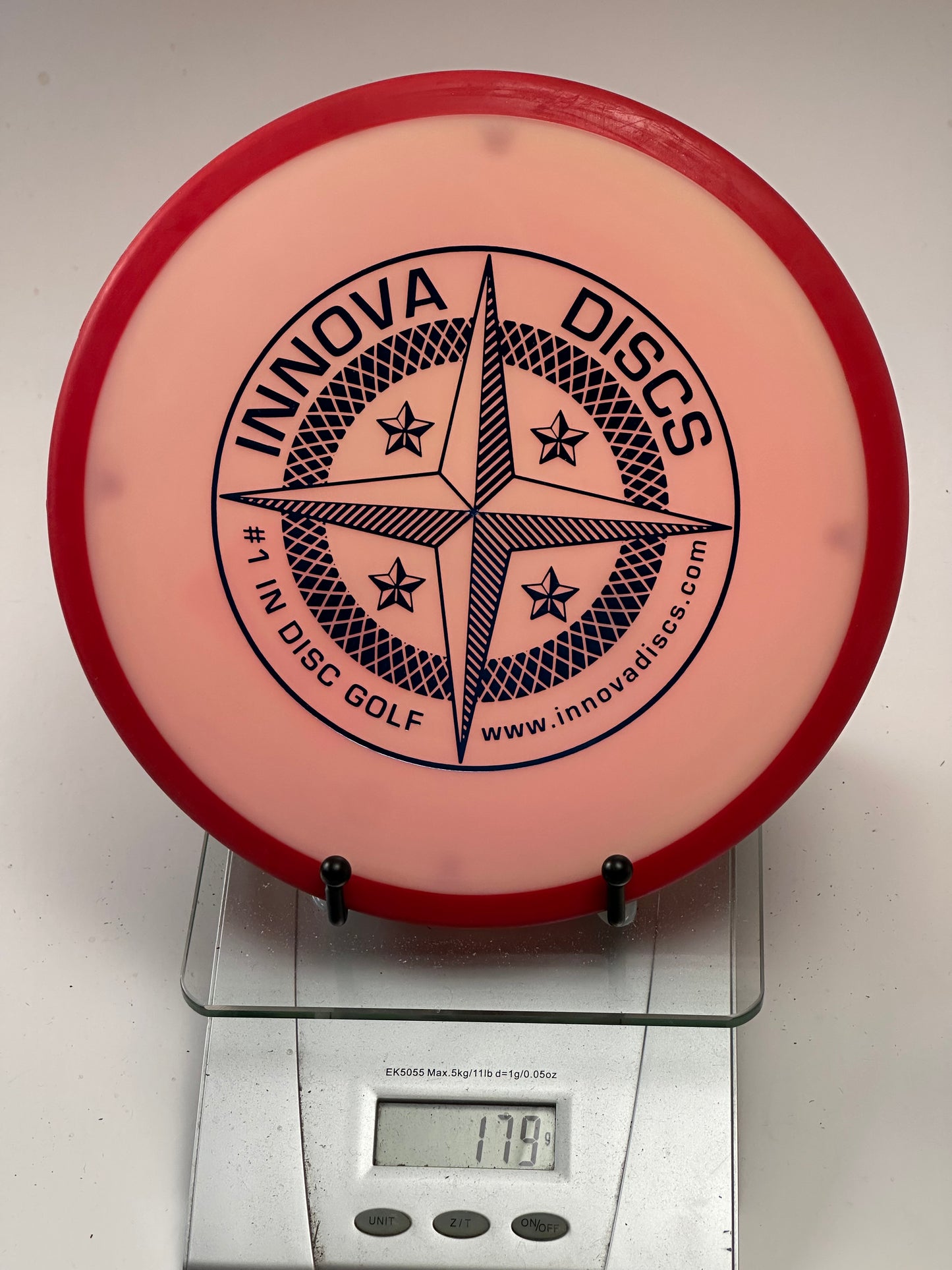 Innova Star Atlas Overmold Midrange 179g Pink/Red Rim