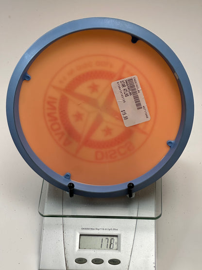 Innova Star Atlas Overmold Midrange – Orange w/ Blue Rim (178g)