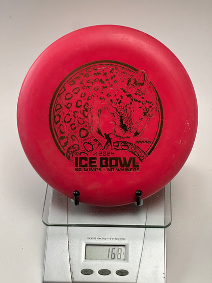 Innova DX Aviar Putter/Approach | Red | 2024 Ice Bowl Leopard Stamp