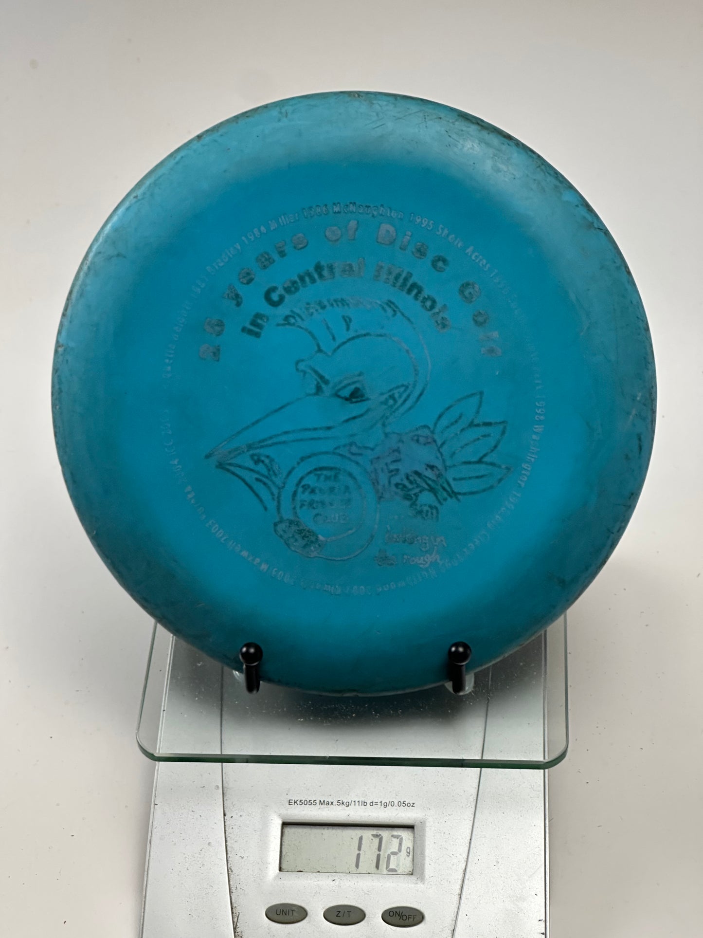 Innova DX Aviar Putter – Blue “25 Years of Disc Golf in Central Illinois” Stamp