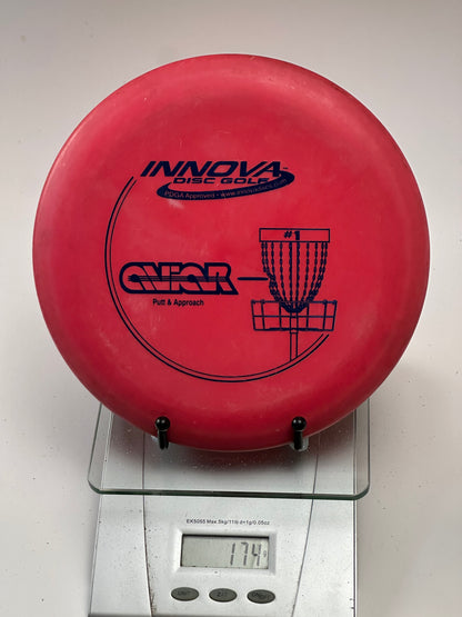 Innova DX Aviar Putter | Red w/ Blue Basket Stamp