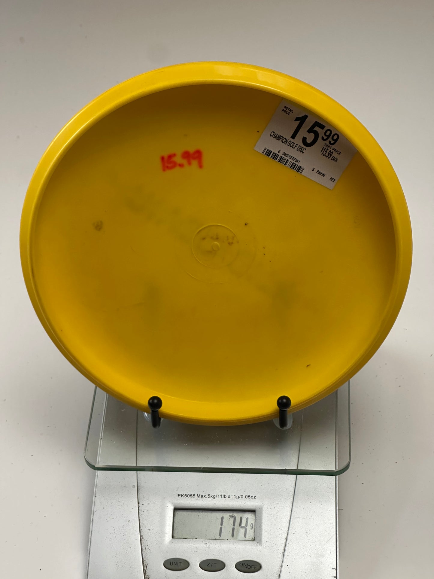 Innova Aviar Big Bead (DX) Yellow Putter - River City Disc Golf Stamp