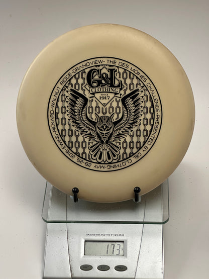 Innova KC Pro Aviar Putter | G&L Clothing Des Moines Challenge Stamp | Cream 173g