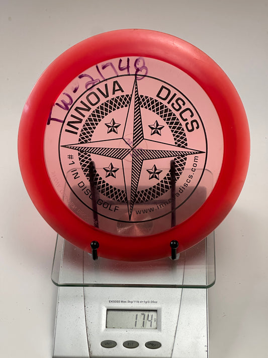 Innova Champion Boss – Transparent w/ Red Rim (Ink)