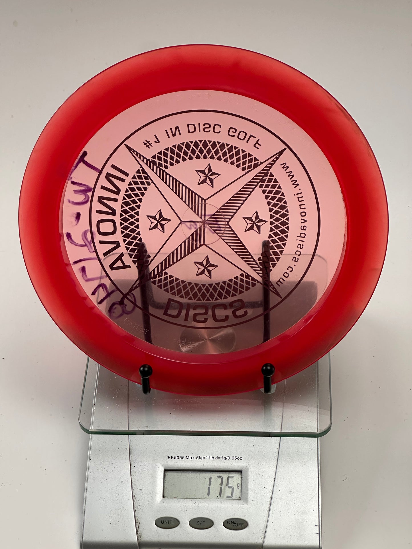 Innova Champion Boss – Transparent w/ Red Rim (Ink)