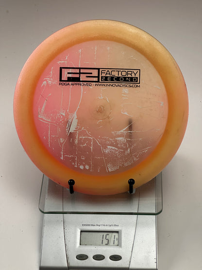 Innova Boss Champion F2 Distance Driver (151g) Transparent w/ Orange Rim