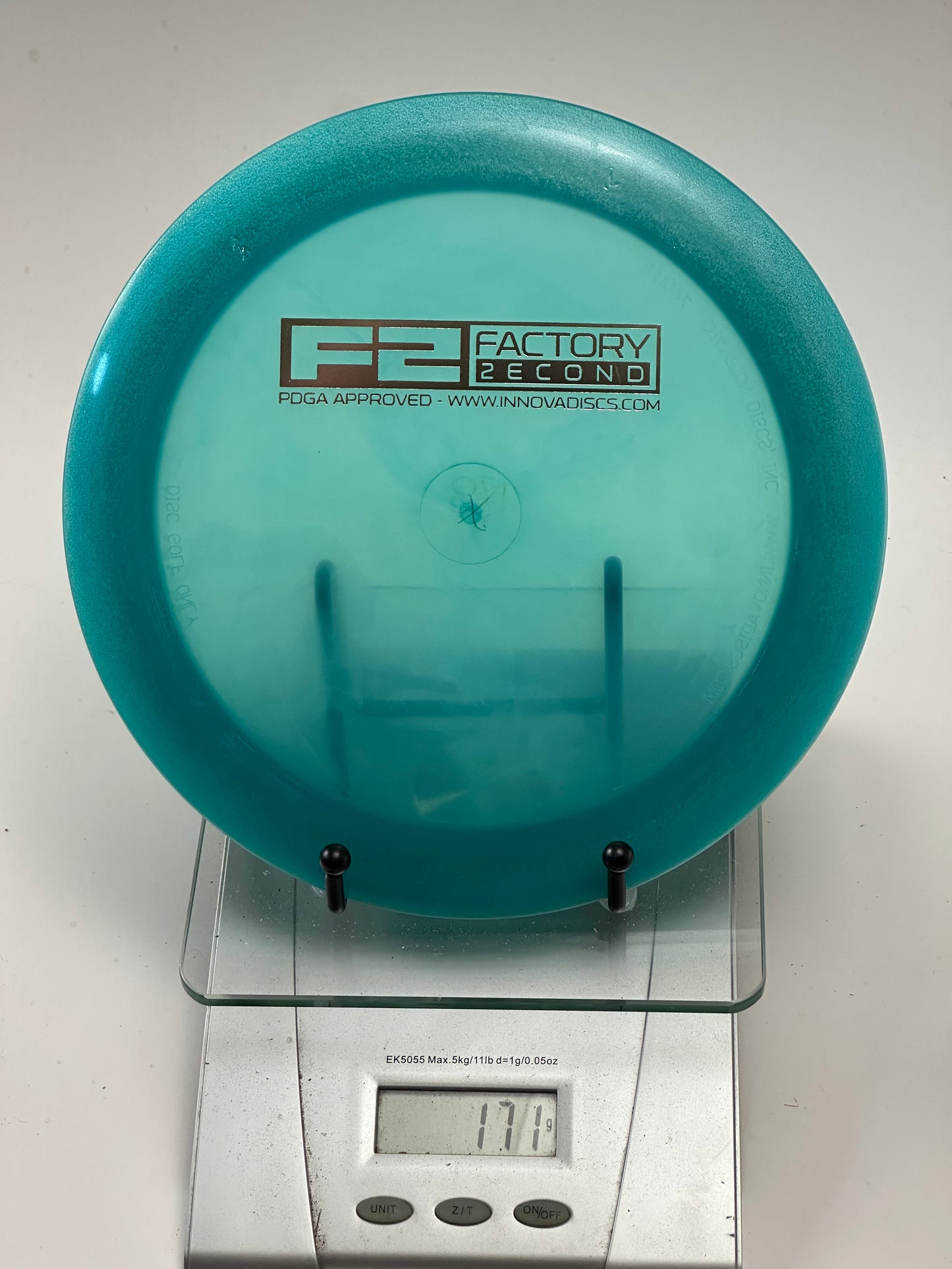 Innova Boss Champion F2 – Transparent Aqua w/ Dark Aqua Rim (Used)