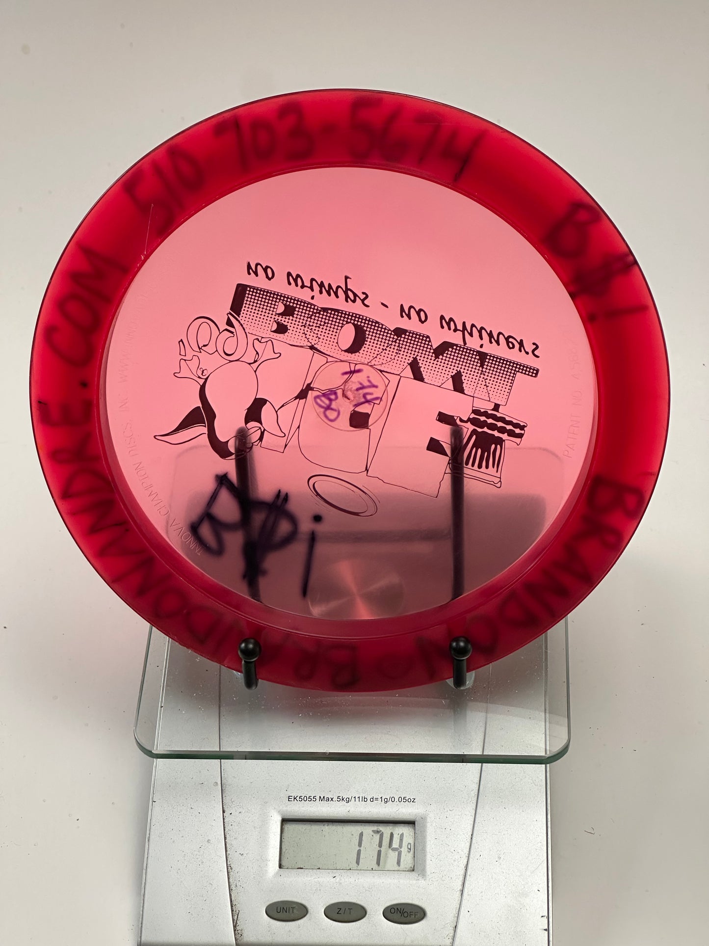 Innova Champion Boss (Ice Bowl Stamp) Transparent Red w/ Ink