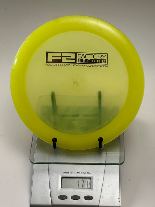 Innova F2 Boss Champion Distance Driver - Transparent Yellow Rim