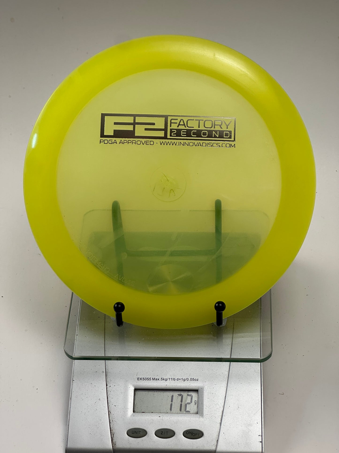 Innova Boss F2 Champion Distance Driver - Transparent Yellow w/ Yellow Rim