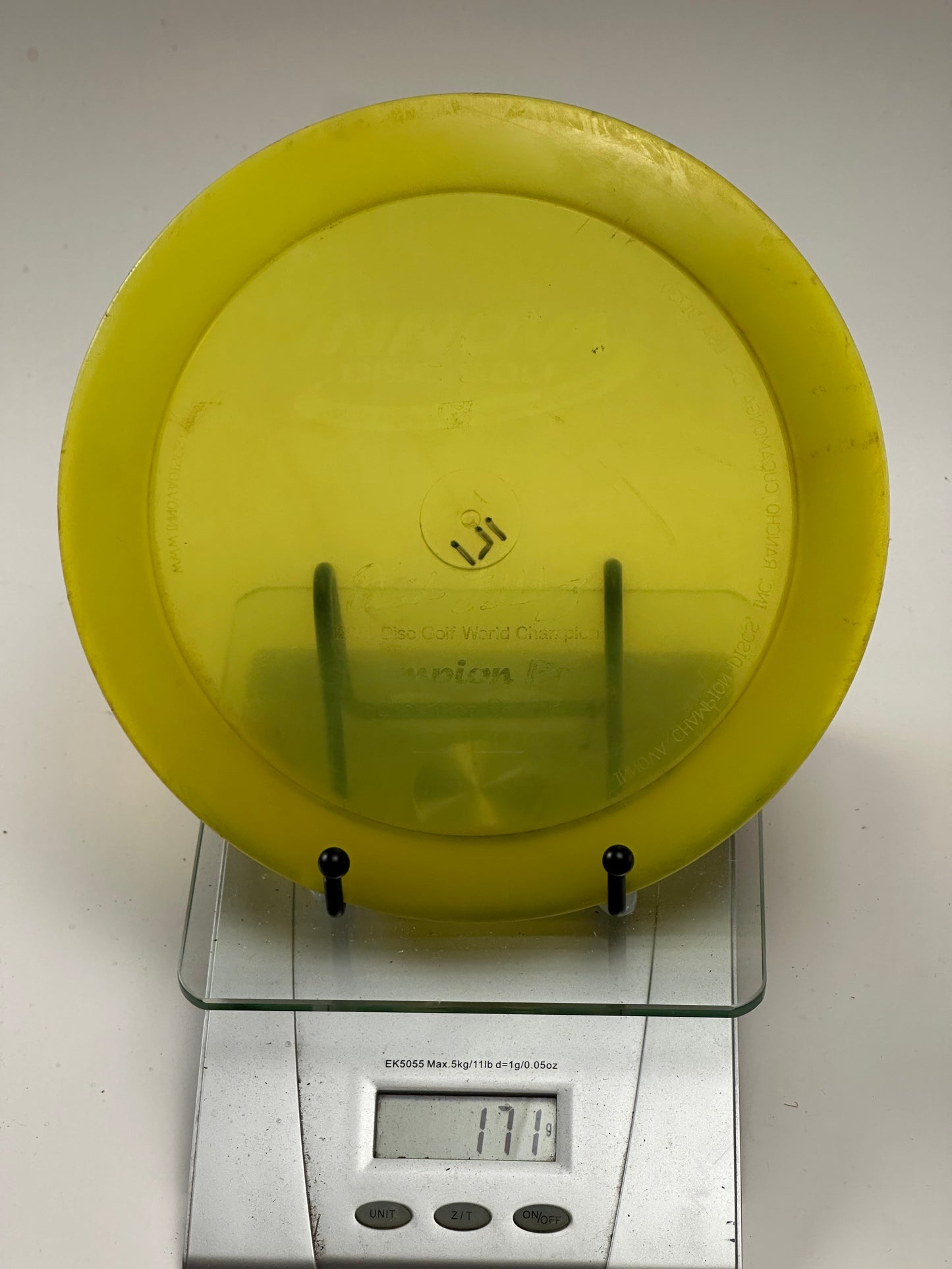 Innova Champion F2 Boss – Transparent Yellow Distance Driver (Used)