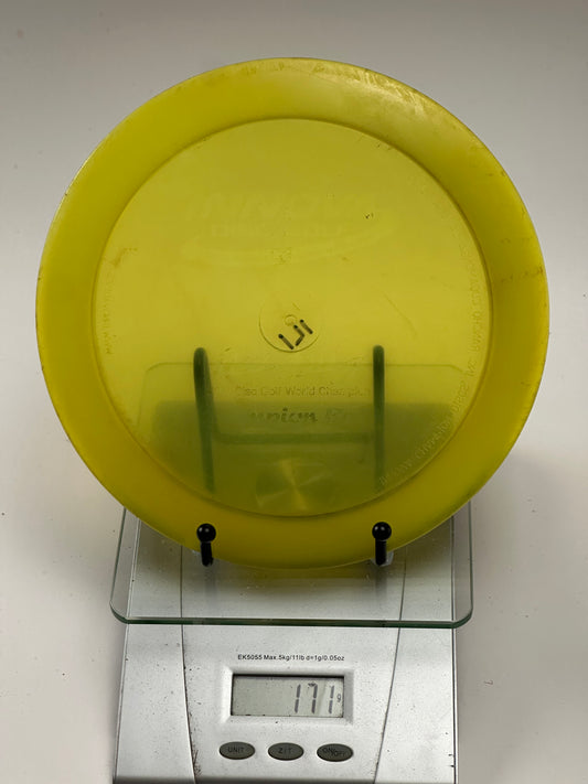 Innova Champion F2 Boss – Transparent Yellow Distance Driver (Used)