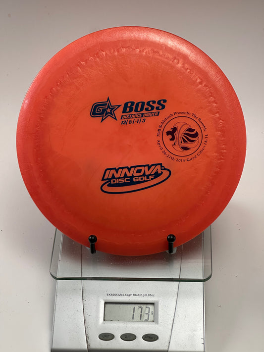 Innova GStar Boss Distance Driver (Red) 2014 Event Stamp