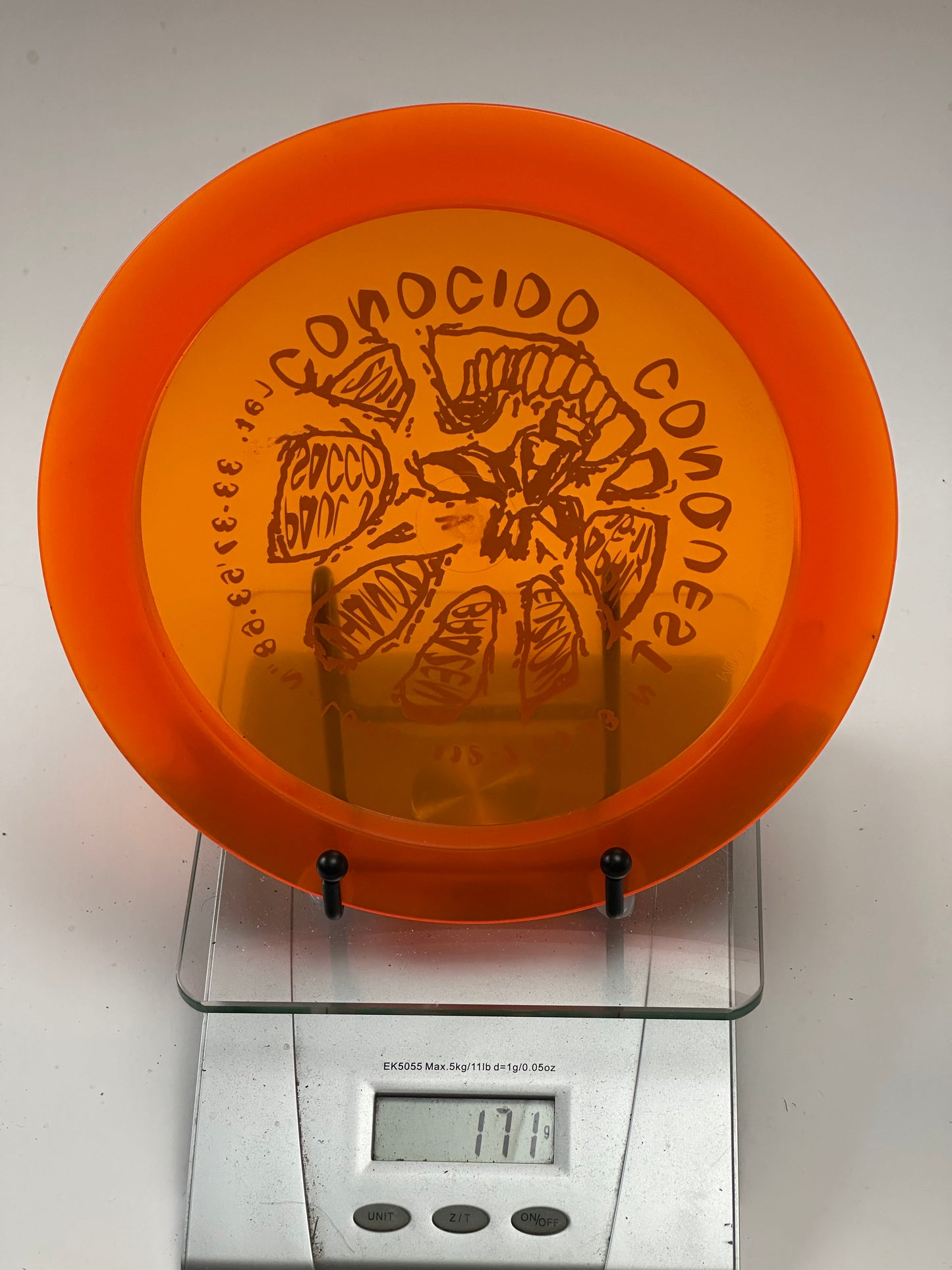 Innova Champion Boss Distance Driver – Transparent Orange, Conocido Conquest Stamp