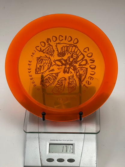Innova Champion Boss Distance Driver – Transparent Orange, Conocido Conquest Stamp