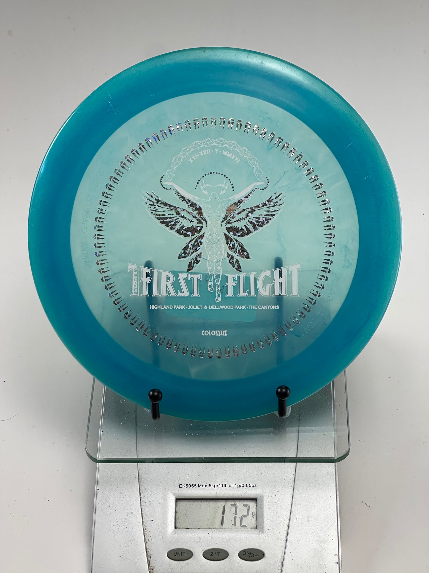 Innova Champion Colossus First Flight – Translucent Blue Distance Driver