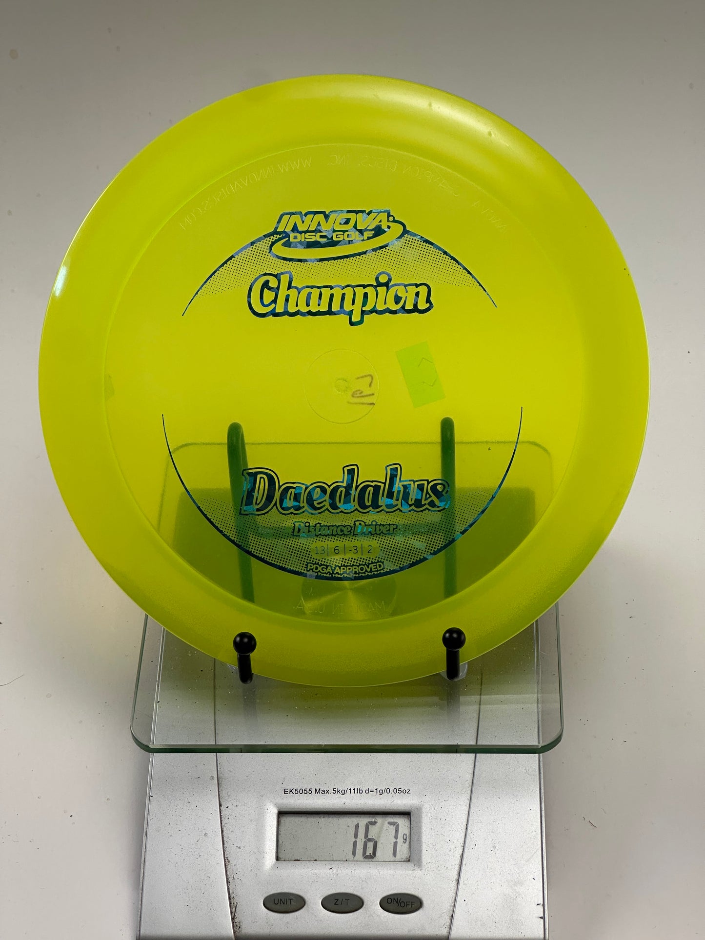 Innova Daedalus Champion Distance Driver - Translucent Yellow (Used)