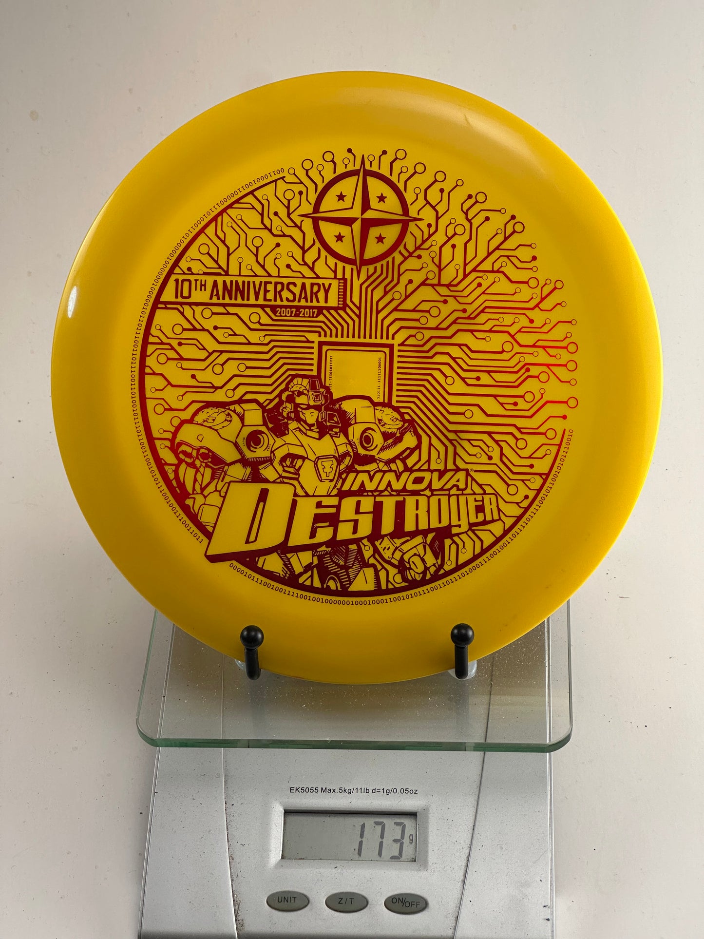 Innova Star Destroyer 10th Anniversary (2007–2017) Yellow w/ Red Foil