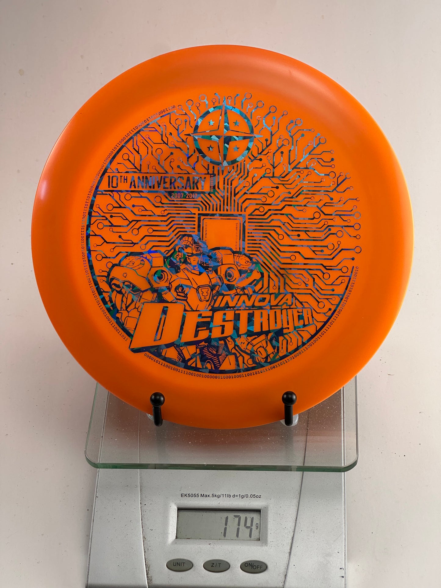 Innova Champion Destroyer 10th Anniversary (2007–2017) Orange/Blue Stamp