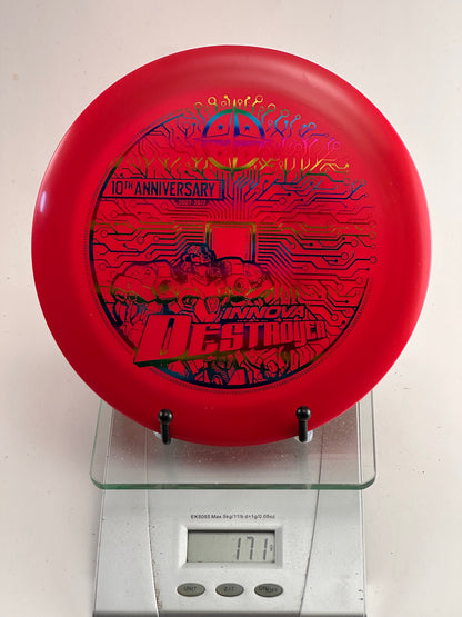 Innova Champion Destroyer 10th Anniversary 10-Year Red Rainbow Foil