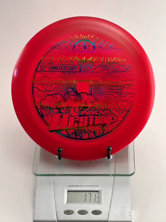 Innova Champion Destroyer 10th Anniversary 10-Year Red Rainbow Foil