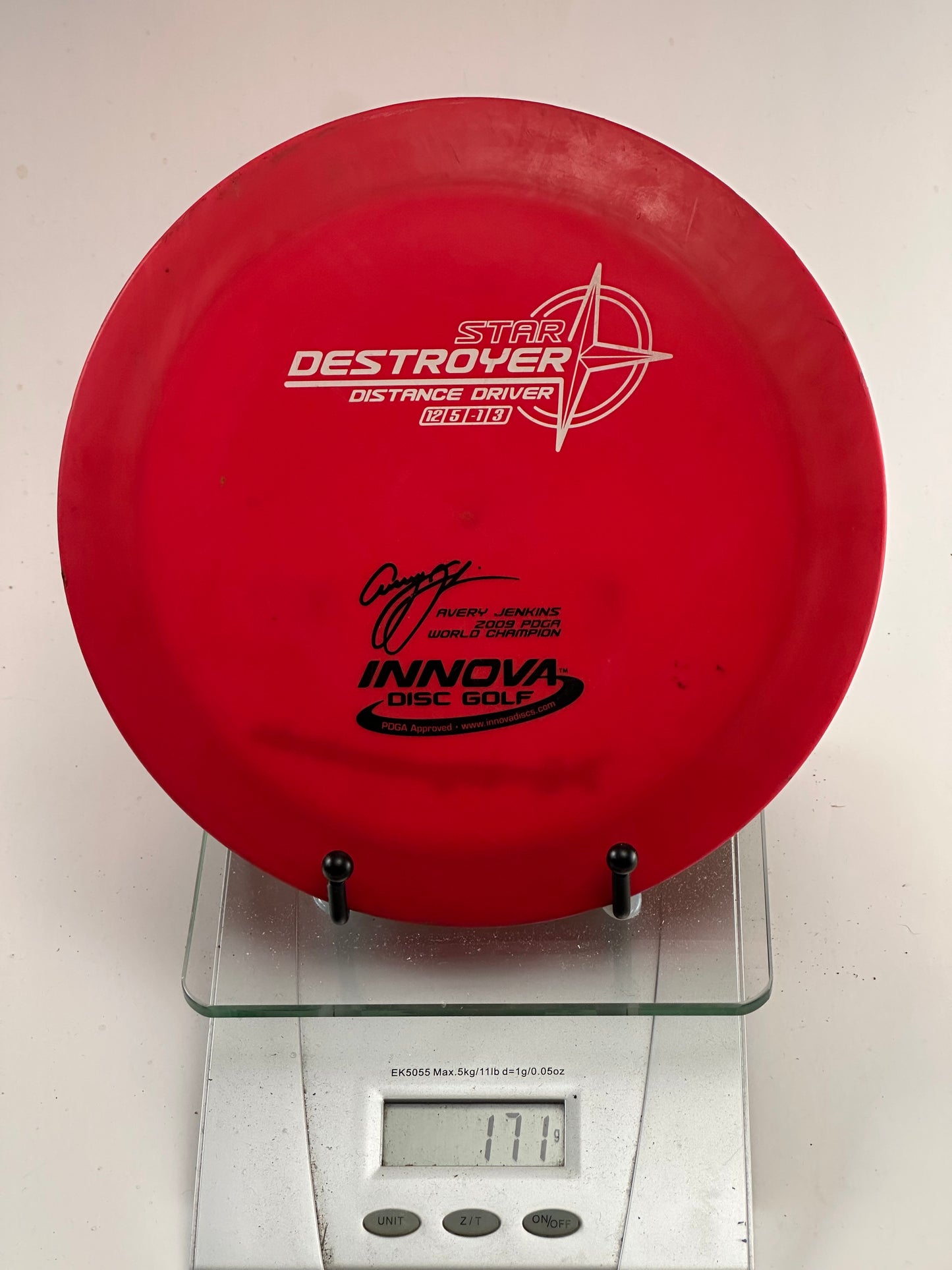 Innova Star Destroyer Avery Jenkins (AJ 3-Line) Red – Signed