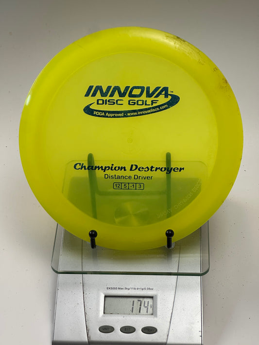 Innova Champion Destroyer Distance Driver (Transparent Yellow)