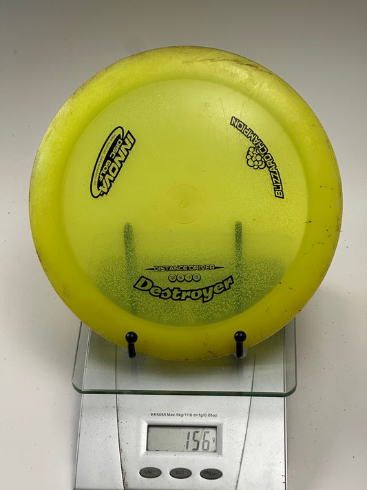 Innova Blizzard Champion Destroyer Distance Driver (156g, Clear Yellow)