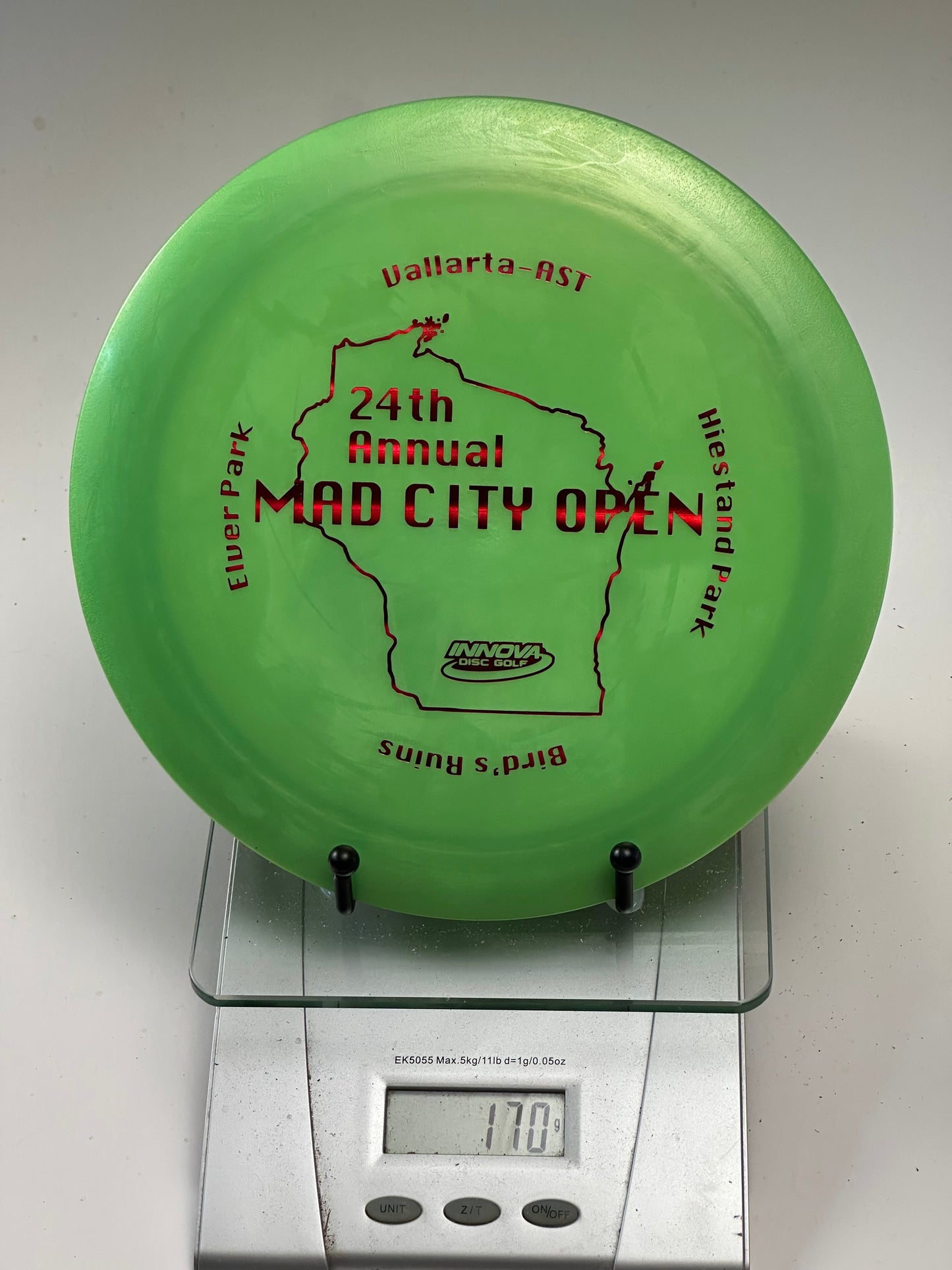 Innova Destroyer GStar Green Distance Driver | Mad City Open Stamp