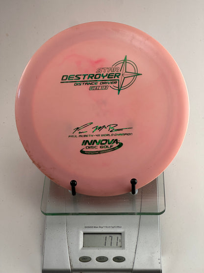 Innova Star Destroyer Paul McBeth 4x Stamp Distance Driver 171g Pink