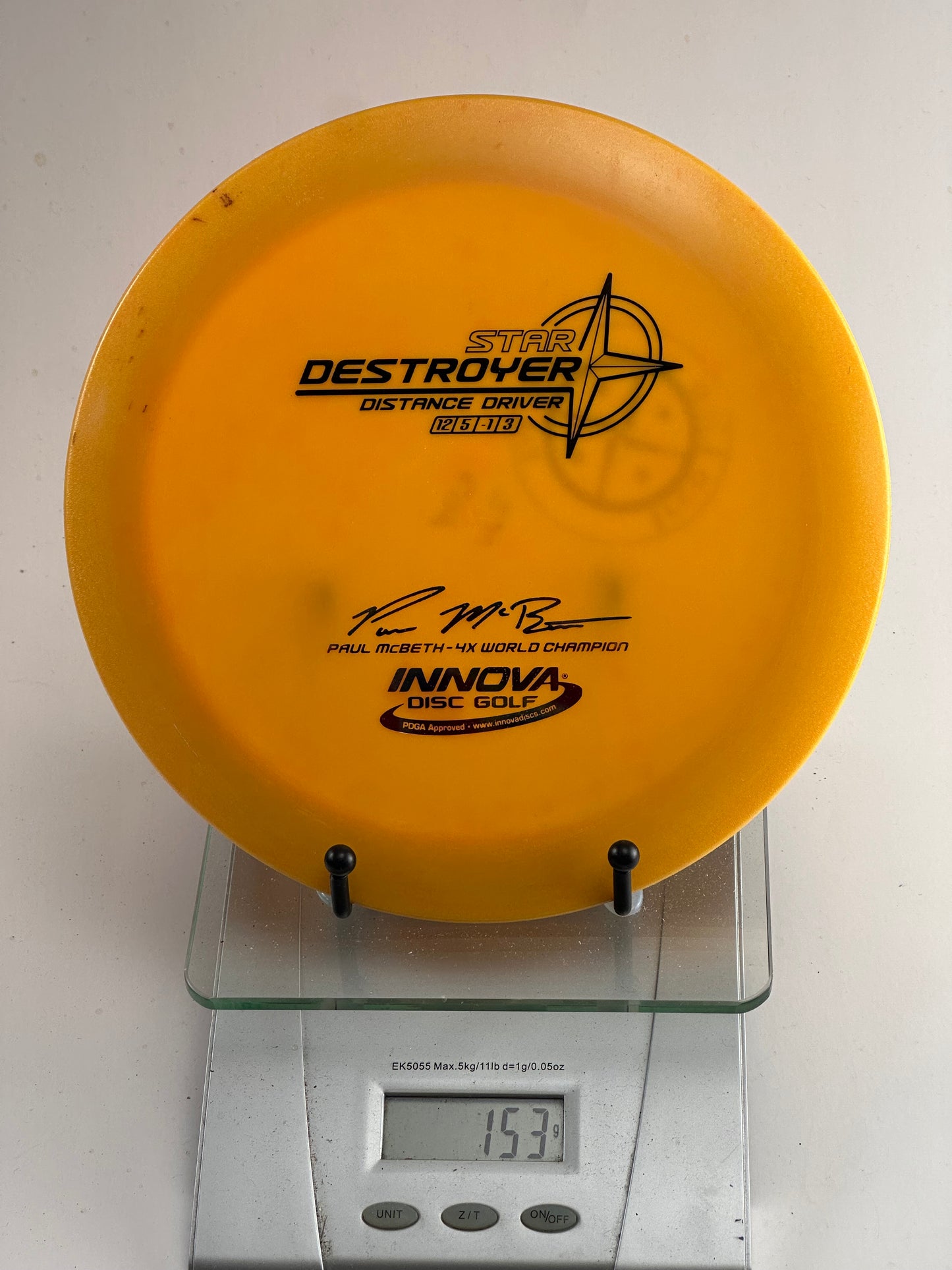 Innova Star Destroyer (Paul McBeth 4x) Distance Driver - Yellow 153g