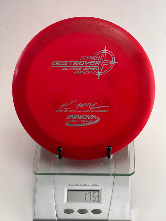Innova Star Destroyer (Paul McBeth) Distance Driver - Red/Silver Stamp