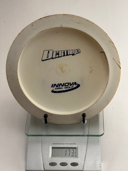 Innova DX Destroyer (Pre-Embossed) – White, Blue Stock Stamp