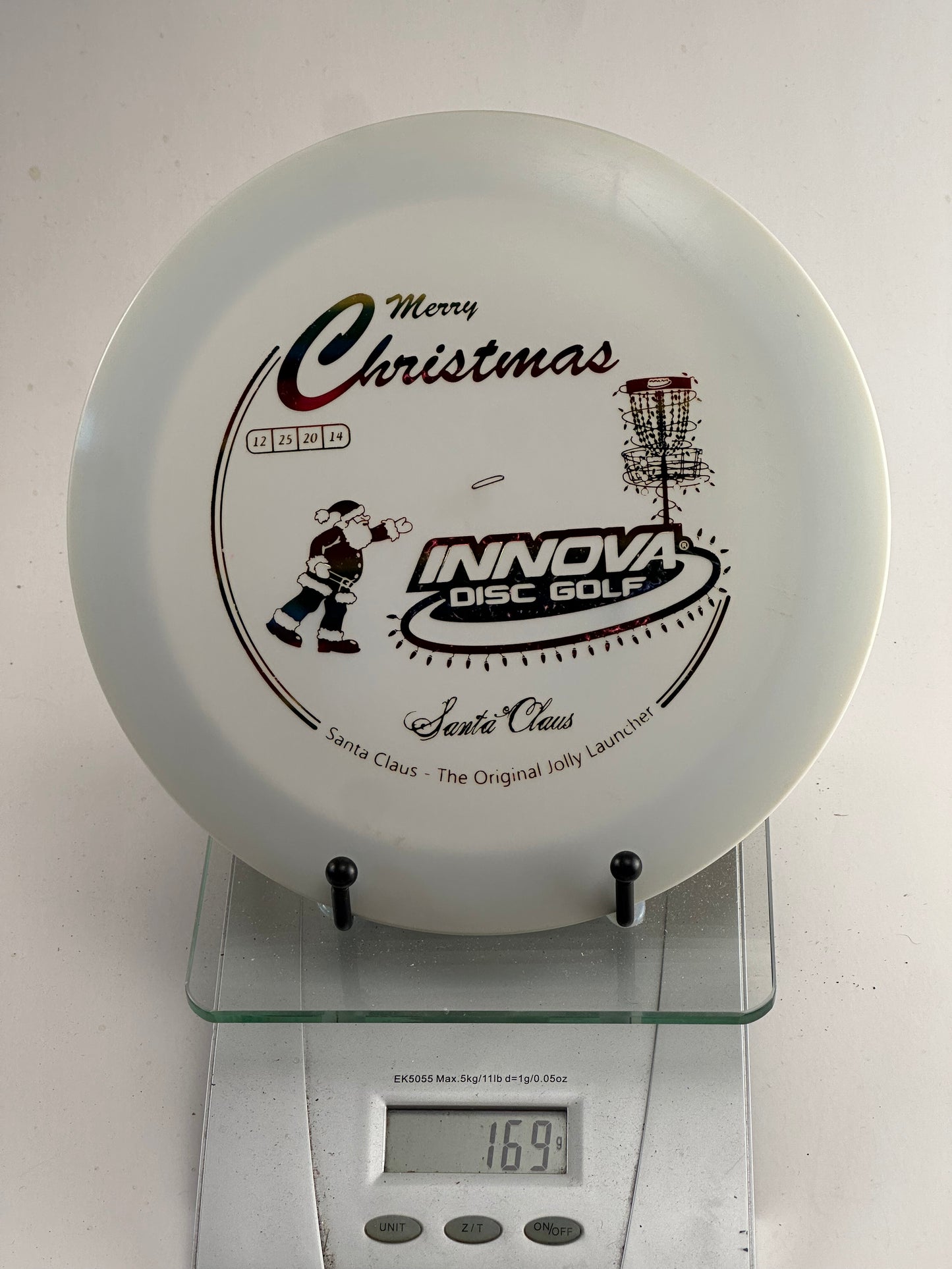 Innova DX Destroyer (Pre-Embossed) White Merry Christmas Santa Stamp 169g