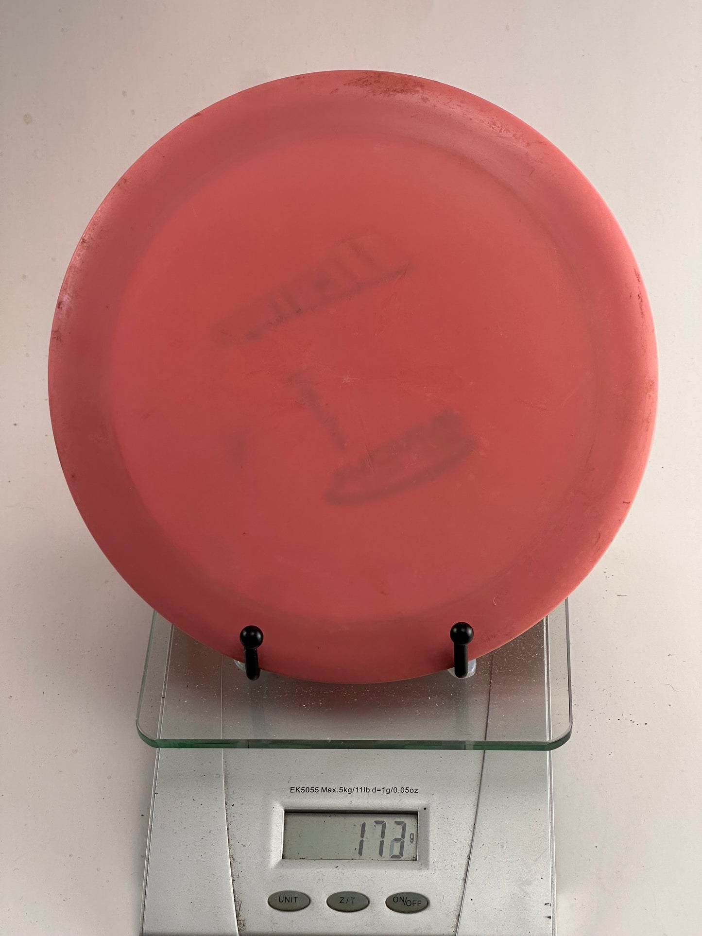 Innova DX Destroyer (Pre-Embossed) Pink Stock Stamp, Inked