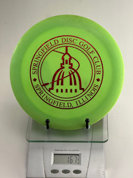 Innova DX Destroyer (Pre-Embossed) – Green w/ Springfield Disc Golf Club Stamp