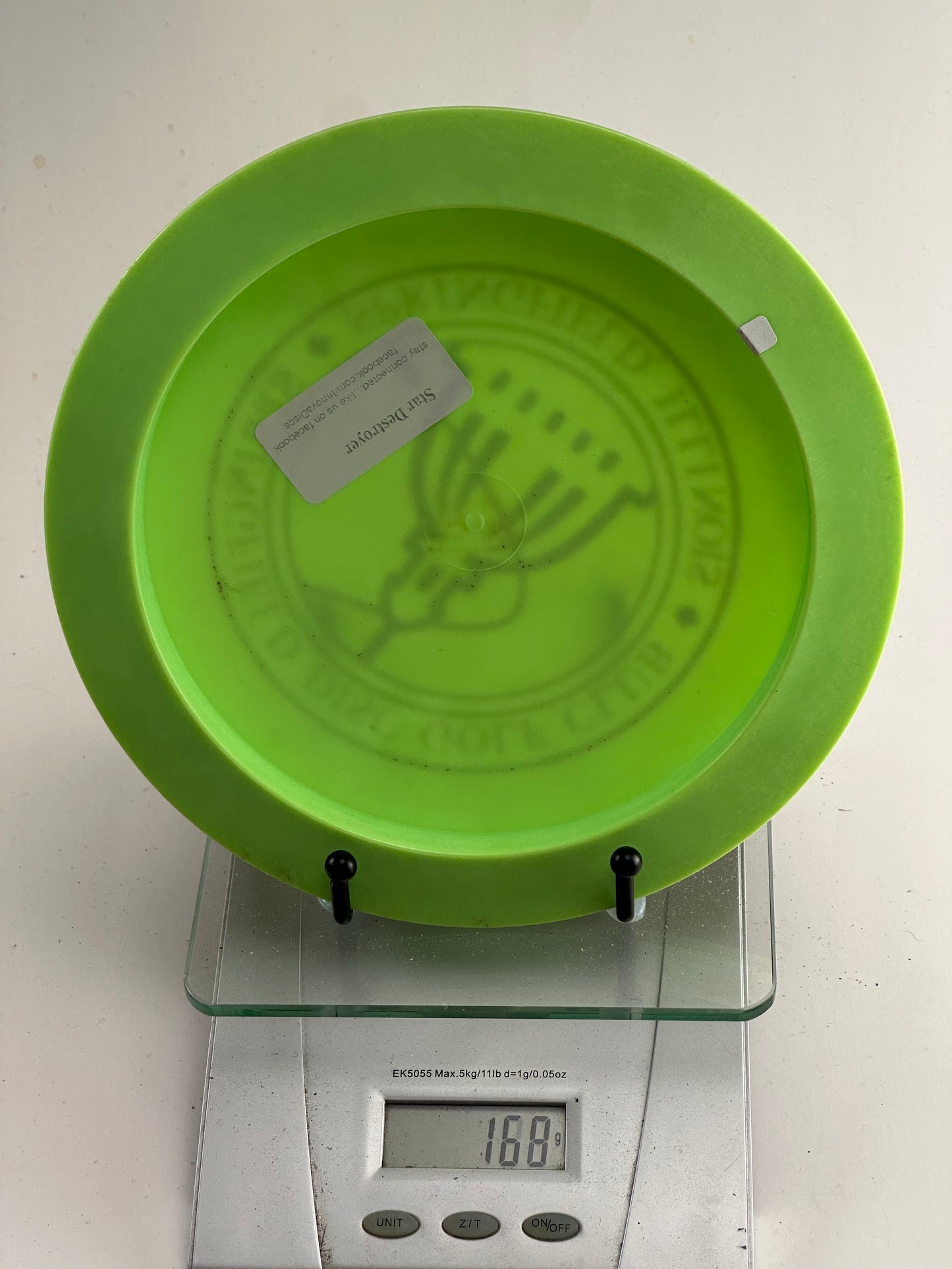 Innova DX Destroyer (Pre-Embossed) – Green w/ Springfield Disc Golf Club Stamp